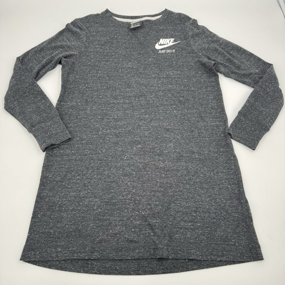 Nike Sportswear Gym Y2K Dress Womens Small Long Sleeve‎ Mini Stretch Workout - Picture 1 of 16